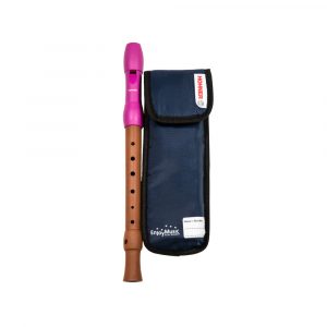 Flauta Hohner Mixta Boquilla Rosa Digitación Alemana 3P 9583-1