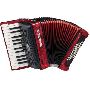 Acordeón Hohner Bravo II 48 A16532 Rojo