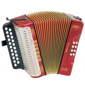 Acordeón Hohner Erica 1600/2-GC Rojo A-2606