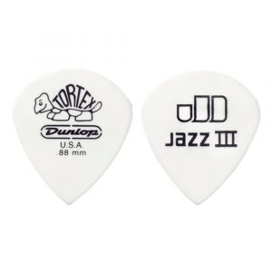 Bolsa 12 Púas Dunlop 478P-135 Tortex White Jazz III 1.35mm Pickers