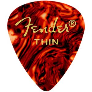 Pack 12 Púas Fender 198-0351-700 Tortoise Shell Thin