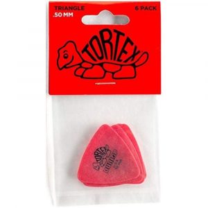 Bolsa 6 Púas Dunlop Tortex Triangle 431P-050 0.50mm Picker
