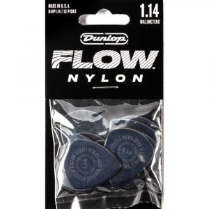 Bolsa 12 Púas Dunlop 541P-114 Flow Nylon 1.14mm Pickers