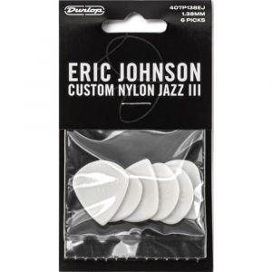 Player´s Pack 6 Púas Dunlop 407P-138EJ Custom Nylon Jazz III E.Johnson