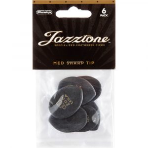 Player´s Pack 6 Púas Dunlop 477P-206 Jazztone Medium Sharp Tip