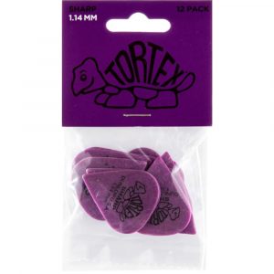 Player´s Pack 12 Púas Dunlop 412P-114 Tortex Sharp 1.14mm