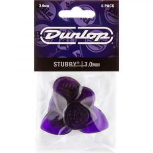 Player´s Pack 6 Púas Dunlop 474P-300 Stubby Jazz 3.00mm