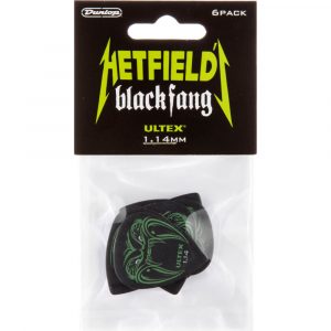 Player´s Pack 6 Púas Dunlop PH112P-114 Hetfield Black Fang 1.14mm