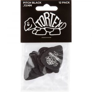Player´s Pack 12 Púas Dunlop 488P-073 Tortex Pitch Black Std 0.73mm