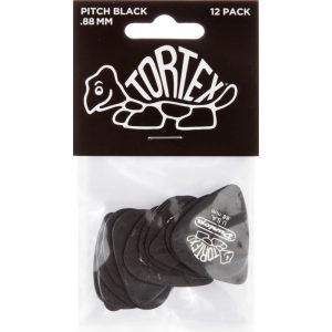 Player´s Pack 12 Púas Dunlop 488P-088 Tortex Pitch Black Std 0.88mm