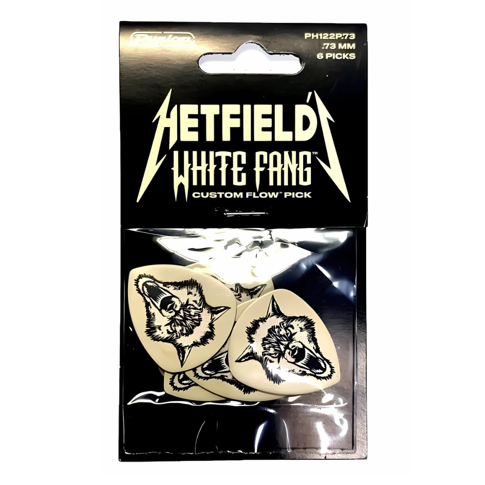 Player´s Pack 6 Púas Dunlop PH122P-073 Hetfield White Fang 0.73mm