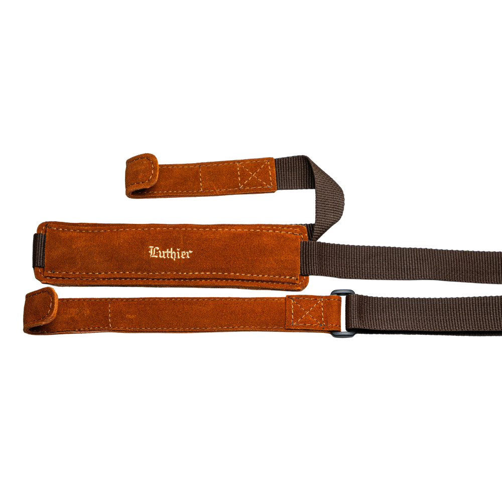 Correa Guitarra Luthier Acolchada Nuevo Diseño Marrón