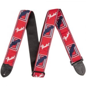 Correa Fender 099-0682-000 Monogrammed Roja/Blanca/Azul 2"
