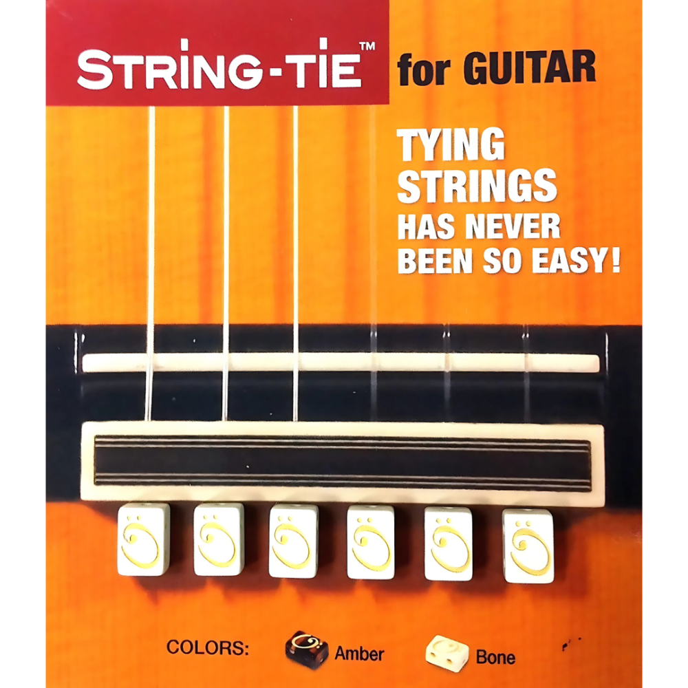 Juego 6 cubos String Tie Guitarra Clásica TSTGW Blanco