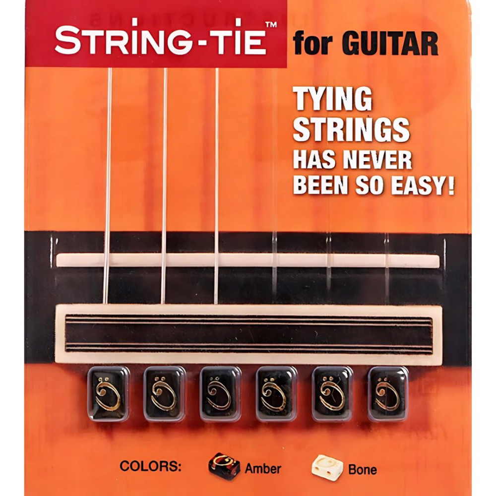 Juego 6 cubos String Tie Guitarra Clásica TSTGB Negro