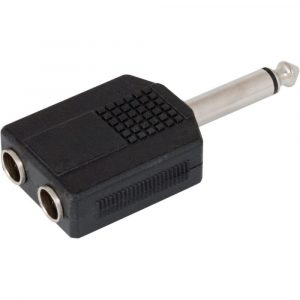Adaptador Impcable 2 Hembras Jack 6,3 A Jack Mono