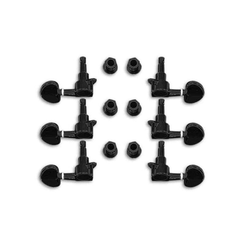 Clavijero Acustica/Eléctrica Luthier J03BK Negro 3+3