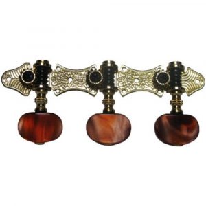 Clavijero Luthier Clásica 305-14 Dorado Palomilla Marrón