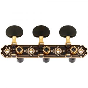 Clavijero Luthier Clásica JC605GK-A2B Negro/Oro Palomilla Negra