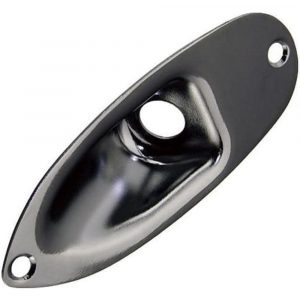 Placa Entrada Jack Gotoh Cosmo Negro JCS-1-CK