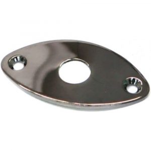 Placa Entrada Jack Gotoh Cosmo Negro JCB-2-CK