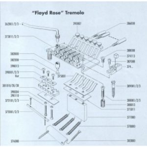 Recambios Floyd Rose Schaller Tornillo Barra Cuerdas Cromado 20200200