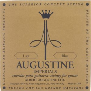 Juego Cuerdas Guitarra Clásica Augustine Imperial Azul