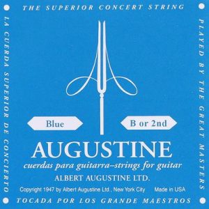 Cuerda 2ª Guitarra Clásica Augustine Azul