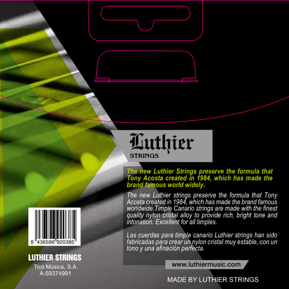 Juego Cuerdas Timple canario Luthier TIM10 - Imagen 2