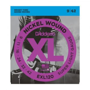 Juego Cuerdas Guitarra Eléctrica D'Addario EXL-120 009-042