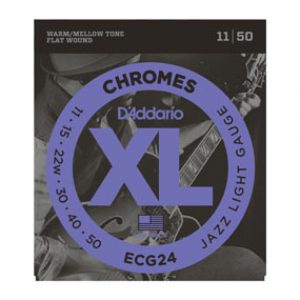 Juego Cuerdas Entorchado Plano Guitarra Eléctrica D'Addario ECG-24 11