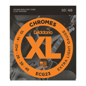 Juego Cuerdas Entorchado Plano Guitarra Eléctrica D'Addario ECG-23 10