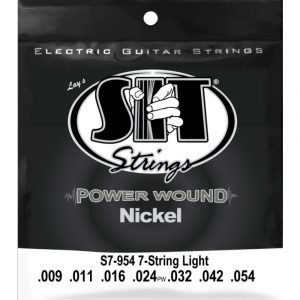 Juego 7 Cuerdas Guitarra Eléctrica SIT Powerwound S7954 009-054