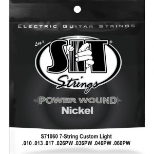 Juego 7 Cuerdas Guitarra Eléctrica SIT Powerwound S71060 010-060