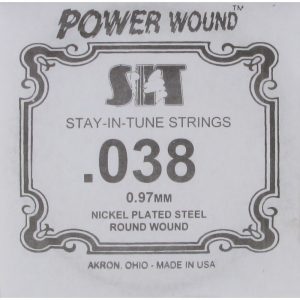 Cuerda Guitarra Eléctrica SIT .038PW