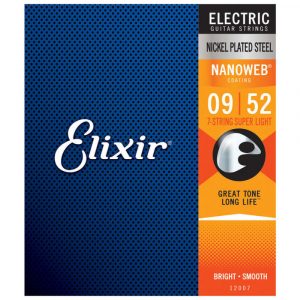 Juego 7 Cuerdas Guitarra Eléctrica Elixir Nanoweb 12007 (009-052)
