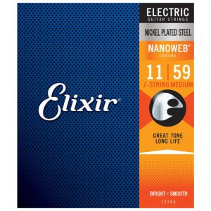 Juego 7 Cuerdas Guitarra Eléctrica Elixir Nanoweb 12106 (011-059)