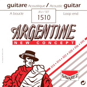 Juego Savarez Acústica Argentine 1510 10-45 Lazo