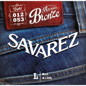 Juego Cuerdas Guitarra Acústica Savarez A130L Bronze 012-053