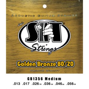 Juego Cuerdas Guitarra Acústica SIT Golden Bronze GB1356 013-056