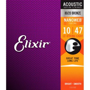 Juego 12 cuerdas Guitarra Acústica Elixir Nanoweb 11152 (10)