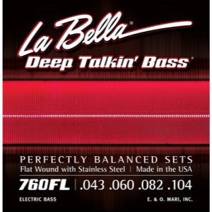 Juego La Bella Bajo Deep Talkin´ Bass Flatwound 760-FL (043-104)