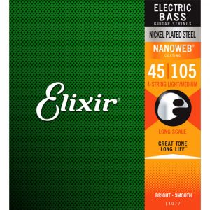 Juego Cuerdas Bajo Elixir Nickel 14077 (45-105)