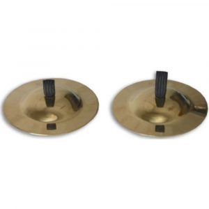 Par de Crótalos Honsuy 5,5 cm. Amarillo 65250