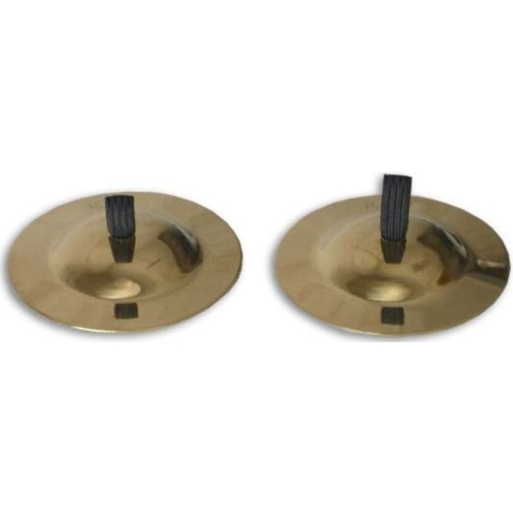 Par de Crótalos Honsuy 5,5 cm. Amarillo 65250