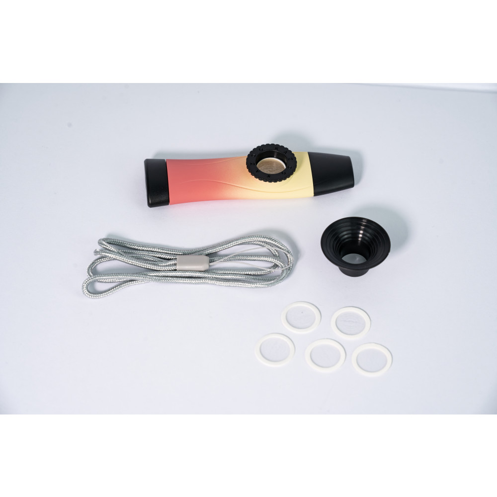 Kazoo Ripple Phono Kazoo plástico amarillo/rojo - Imagen 2