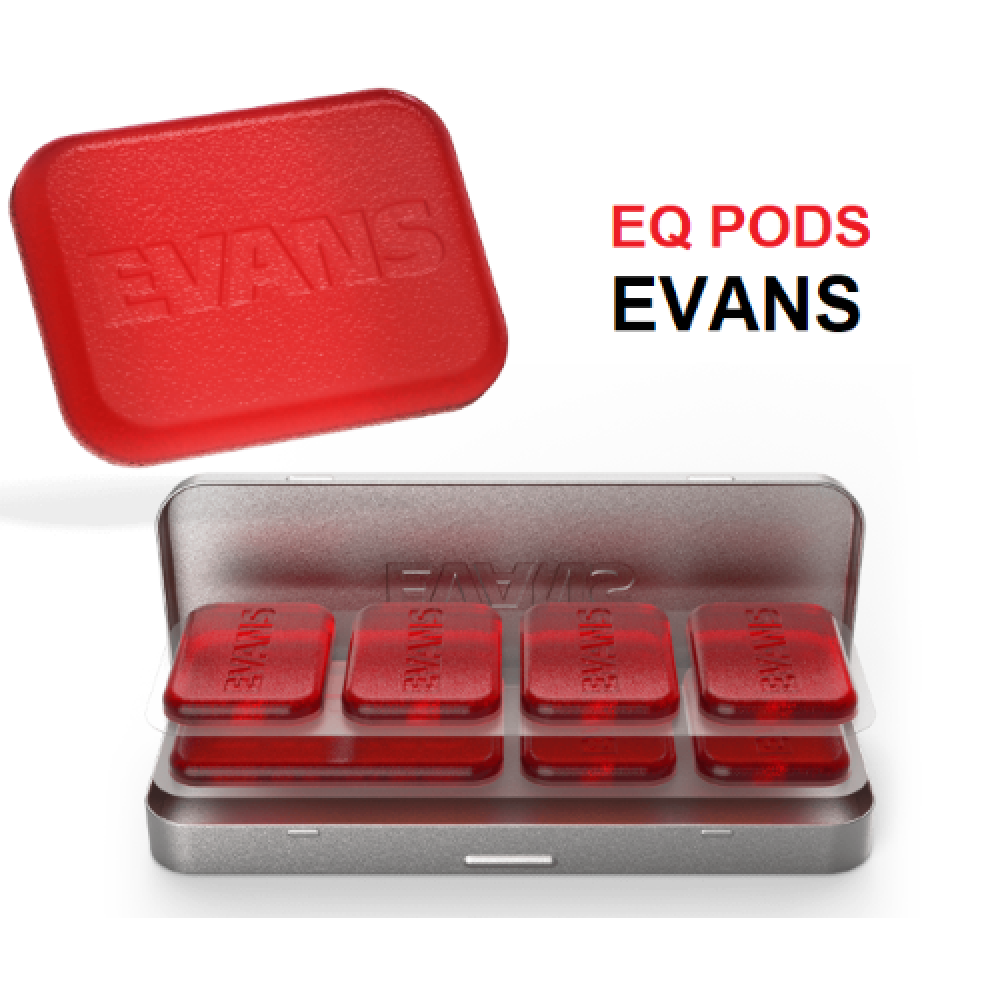 Caja 7 Pastillas Gel Evans EQPODS drum damper
