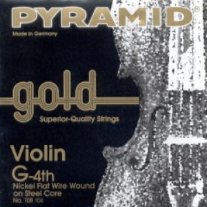 Cuerda 4ª Pyramid Gold Violín 4/4 108104