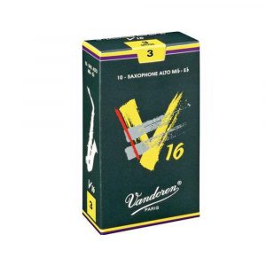 Caja 5 Cañas Saxo Tenor Vandoren V-16 3 caja verde oscuro