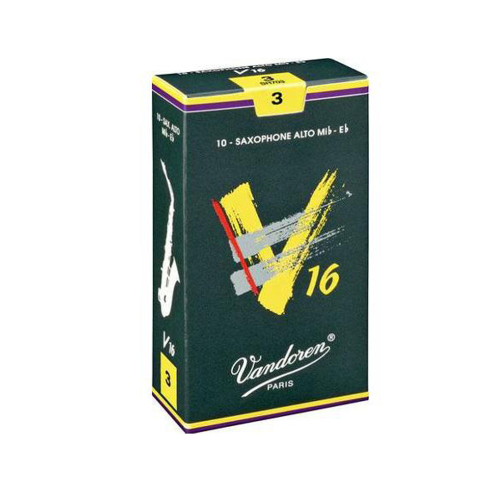 Caja 5 Cañas Saxo Tenor Vandoren V-16 3 caja verde oscuro